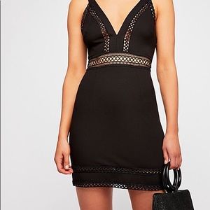 Free people iris crotchet mini dress